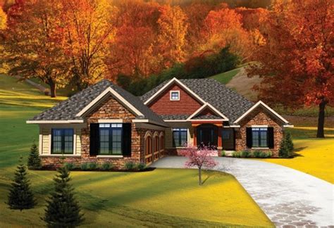 ranch style house plan 3 beds 2 5 baths 2065 sq ft plan 70 1098