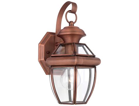 Quoizel Newbury Patinaed Solid Copper Outdoor Wall Light Ny8315acfl