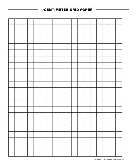 Printable Grid Paper 1cm Grid Paper Printable