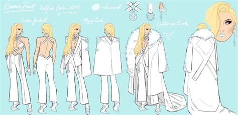 Emma Frost Hellfire Gala 2023 Design Sheet By Kris Anka Rxmen
