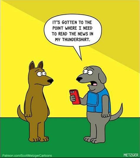 A Cartoon Dog Talking To Another Dog With A Cell Phone In Its Mouth And