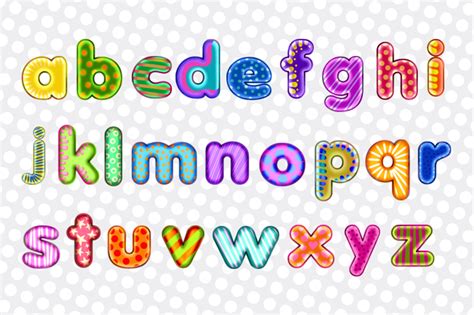 Totally Funky Alphabet Letters By Prawny