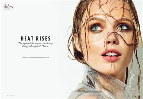 Frida Gustavsson Wows In Elle Canada Beauty Shoot By Max Abadian