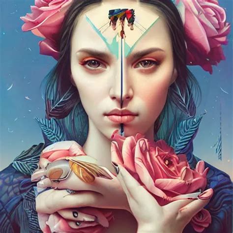 Portrait By Tristan Eaton Stanley Artgerm And Tom Stable Diffusion