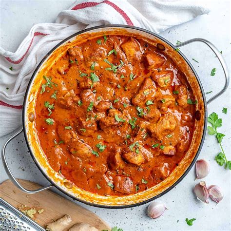 Butter chicken, or chicken makhani is a type of curry. Easy Butter Chicken Recipe | Healthy Fitness Meals
