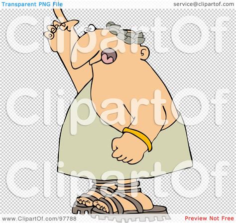 Royalty Free Rf Clipart Illustration Of A Roman Man Standing And