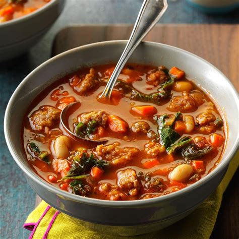 Italian Sausage And Kale Soup Recipe Taste Of Home