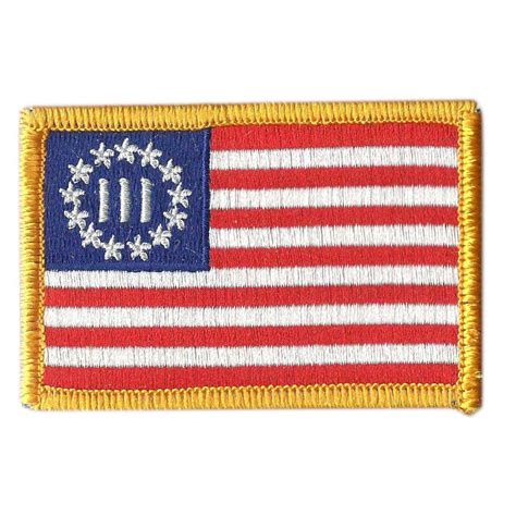 Nyberg Three Percenters 2x3 Tactical Patch Liberty Or Death Usa