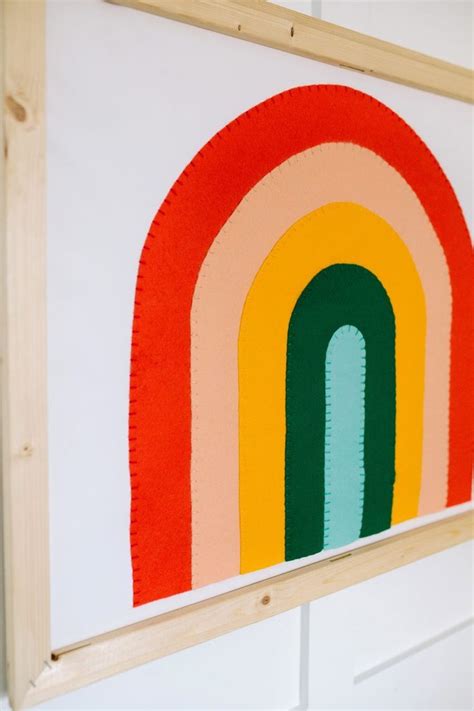 Home Decor Diy Felt Rainbow Wall Art The Pretty Life Girls In 2020