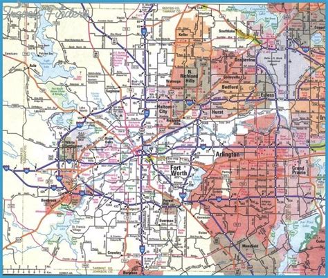 Fort Worth Map Travelsfinderscom