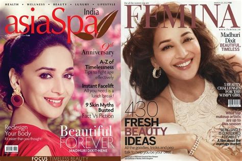 Madhuri Dixit Magazine Cover Sporting Million Dollar Smile