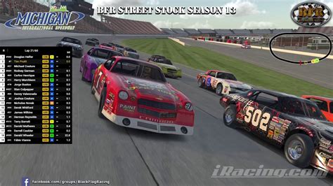 Black Flag Racing Season 13 Michigan Full Race Youtube