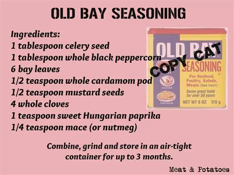 Old Bay Seasoning Copy Cat Recipe Homemade Old Bay Seasoning Recipe Seasoning Recipes