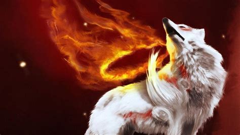 Fire Wolf Wallpapers Wallpaper Cave