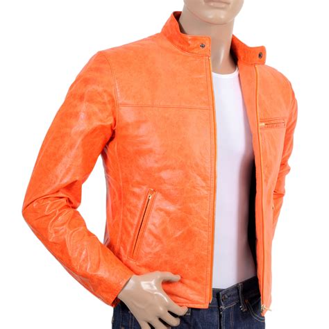 We did not find results for: RMC Mens Biker Jacket Crafted from 100% Orange Leather