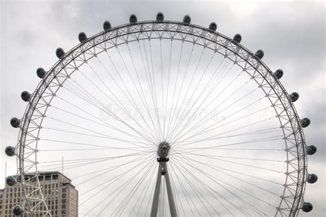 London Eye Wheel In London Uk Editorial Stock Photo Image Of View