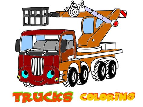 Funny Trucks Coloring Free Online Games For Kids On
