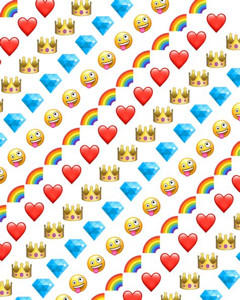 Background Emoji Rainbow Heart Sticker By Bluemoon230
