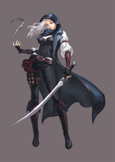 Artstation Assassin Sul Cata Female Character Design Concept Art