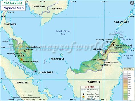 Physical Map Of Malaysia Maps Aesthetic Conan Gray Aesthetic Physical