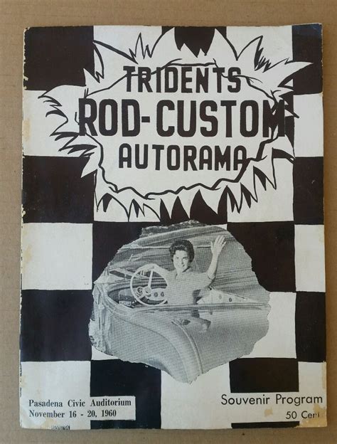 Tridents Rod Custom Autorama Souvenir Program Car Club Kustomrama