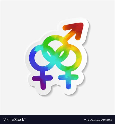 Gender Identity Icon Bisexual Symbol Royalty Free Vector