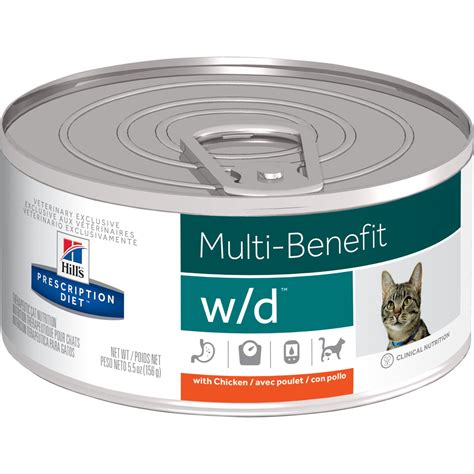 Treats for dogs with food sensitivities and skin conditions. Hill's® Prescription Diet® w/d® Feline - canned