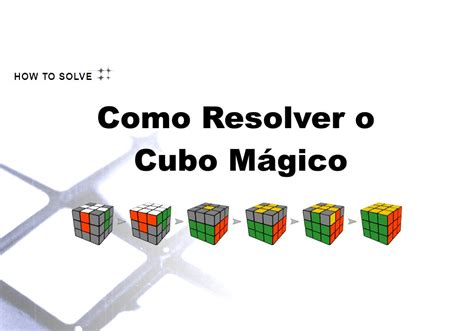 Como Resolver o Cubo Mágico Cubo de Rubik 邏 CubeSolve com