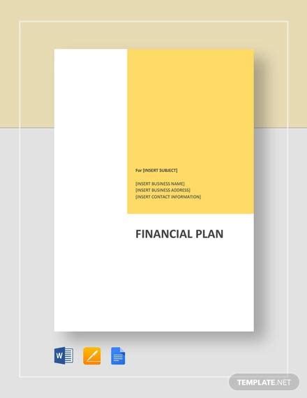 Free 15 Sample Financial Plan Templates In Ms Word Pdf Excel