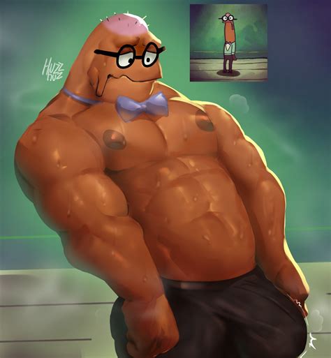 Rule 34 Anchovy Anthro Bald Barazoku Big Bulge Bodily Fluids Bow Tie Bulge Clothed Clothing