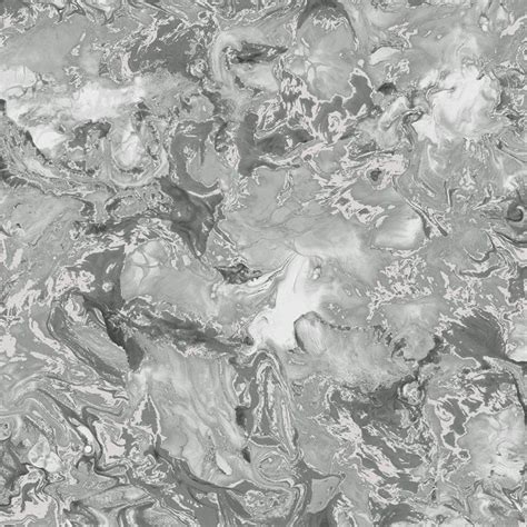 Muriva Elixir Liquid Marble Metallic Wallpaper Silver 166501