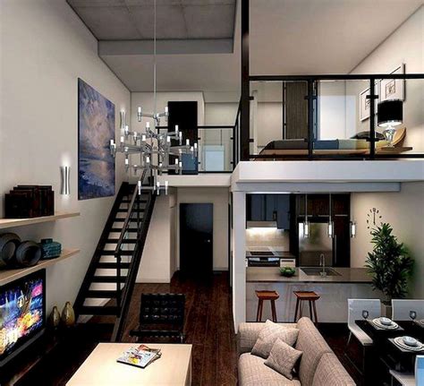 47 Stylish Loft Apartment Decorating Ideas Studio Apartment