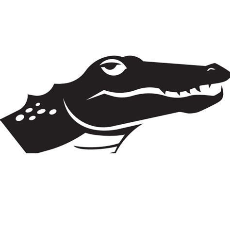 Alligator Head Silhouette Free Svg