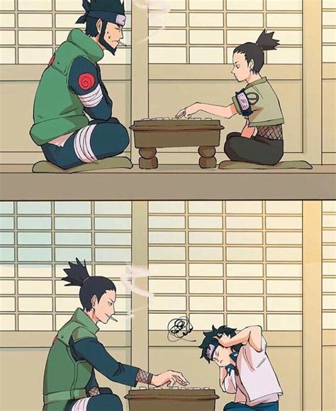 Asuma And Shikamaru And Shikamaru And Mirai Naruto Naruto
