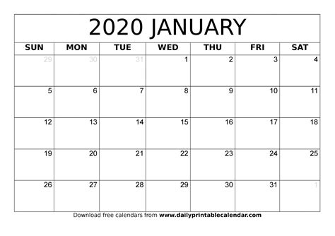 Free 2020 yearly calendar template word. Get 2020 Free Printable Attendance Calendars | Calendar Printables Free Blank