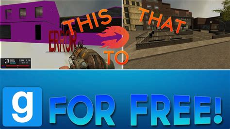 How To Fix ALL Of The Missing Texture Errors In Garry S Mod FREE YouTube