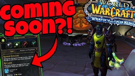 Dungeon Finder In WOTLK Classic Might Be Coming Soon YouTube