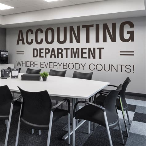 Accounting Department Office Office Wall Art Wall Decal Etsy Office