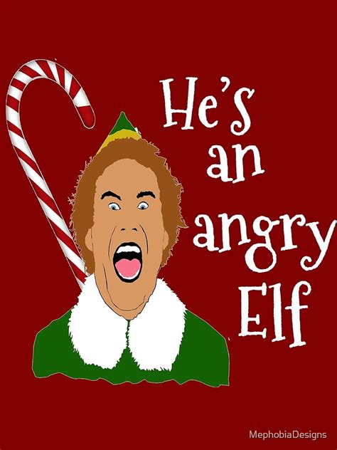 Hes An Angry Elf Scarf By Mephobiadesigns Redbubble