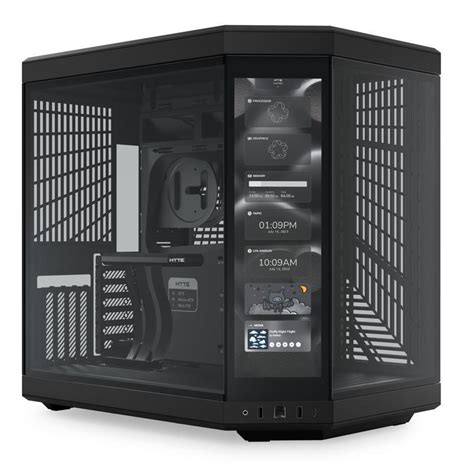 Hyte Y70 Touch Dual Chamber Mid Tower Atx Case With Touchscreen Black