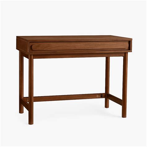 Tilden Small Space Desk Dark Walnut In Home Pottery Barn Teen Havenly