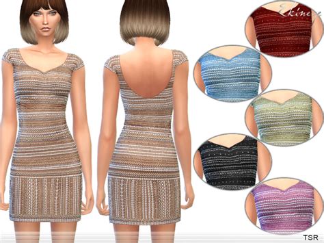 Sequin Embellished Mini Dress By Harmonia At Tsr Sims 4 Updates