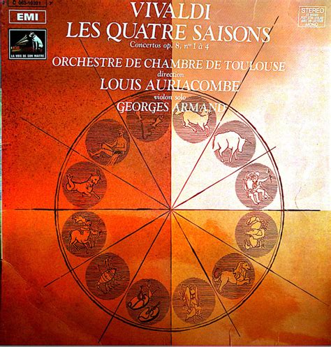 Vivaldi Orchestre De Chambre De Toulouse Direction Louis Auriacombe