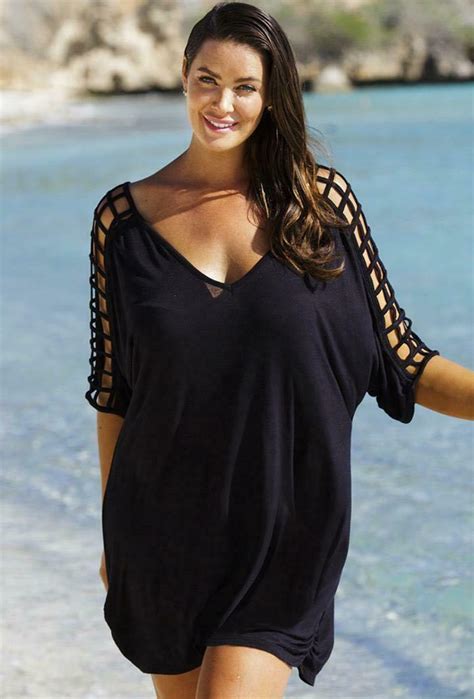 Women Beach Shortsleeve Bikini Long Shirt Cover Up Beachwear Bathing