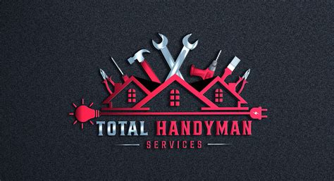 Handyman Services Logo Design Tools Man Logo Roofing Logo Construction