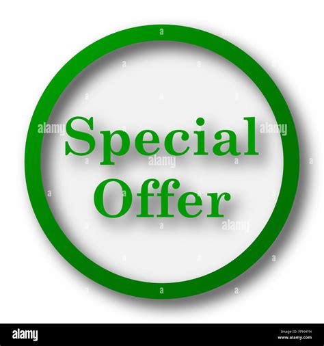 Special Offer Icon Internet Button On White Background Stock Photo Alamy