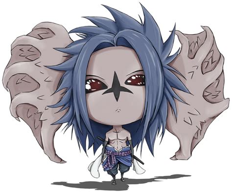 This Pic Of Chibi Sasuke In Second State Curse Mark Form Makes Him Look