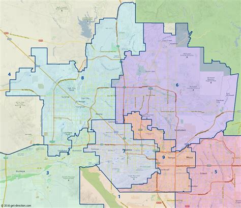Map Of Phoenix Congressional Districts 2016