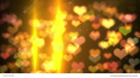 Colorful Background Heart Bokeh Light Hd Loopable Stock Animation 1341910