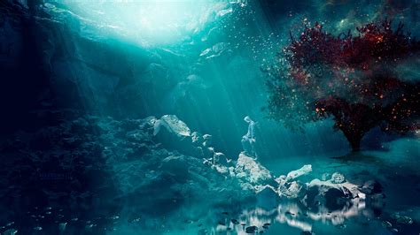 Fantasy Underwater Hd Wallpaper By Gene Raz Von Edler